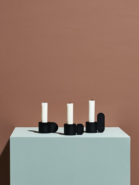OYOY Living Design - OYOY LIVING Art Candleholder - Hexagon Candleholder 206 Black