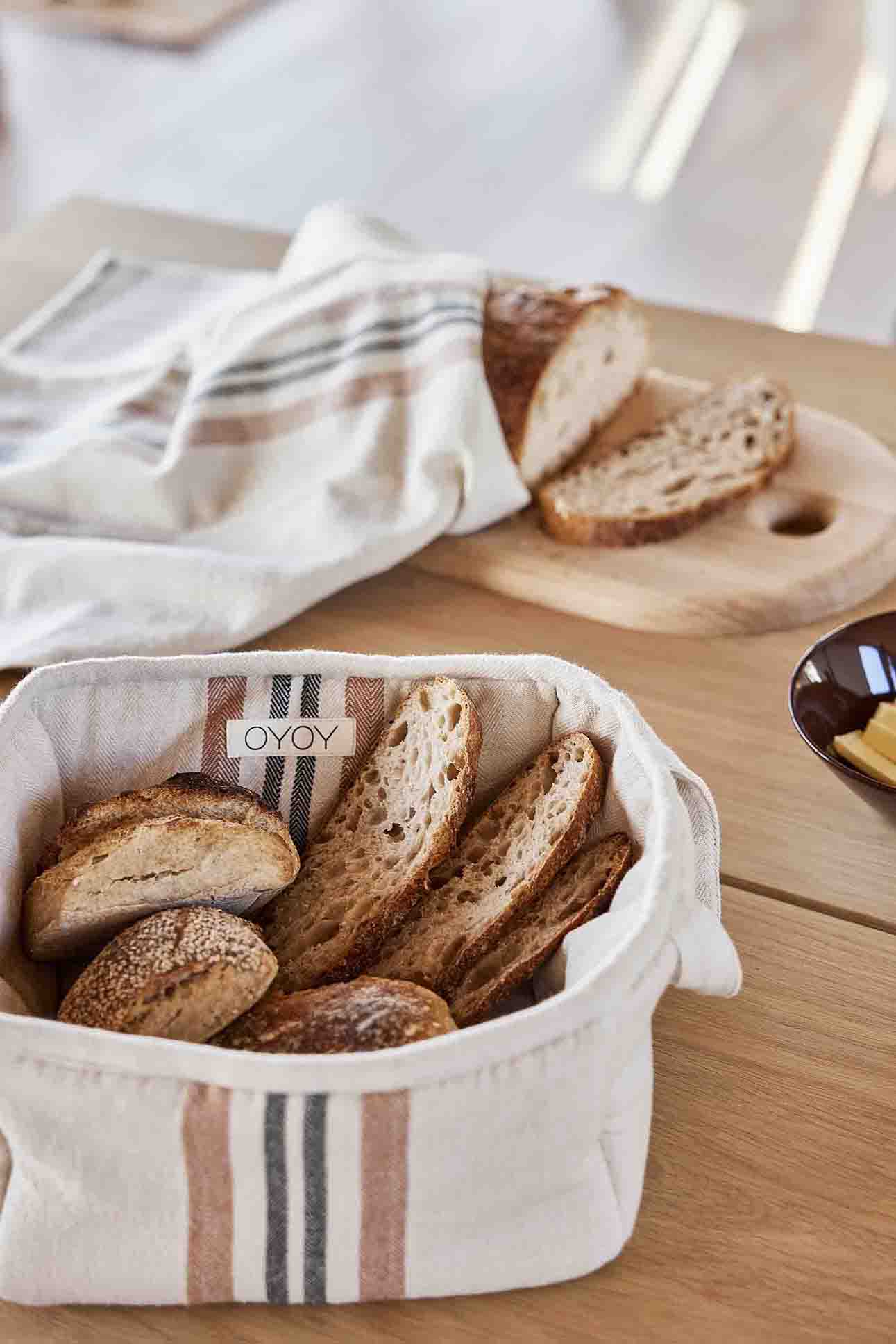 OYOY LIVING Sofuto Bread Basket Bread Basket 307 Caramel