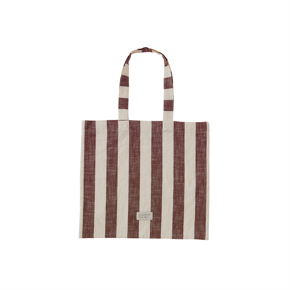 OYOY LIVING Tote Bag Candy Striped Bag 301 Brown / Offwhite