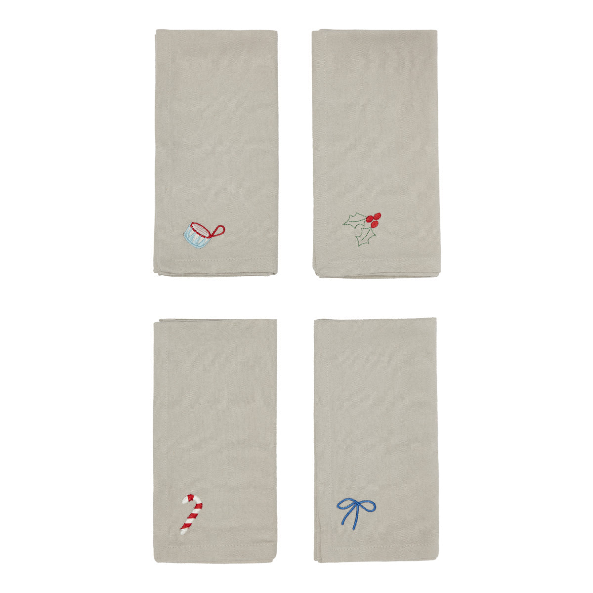 OYOY LIVING Christmas Napkin - Pack of 4 Napkin 306 Clay