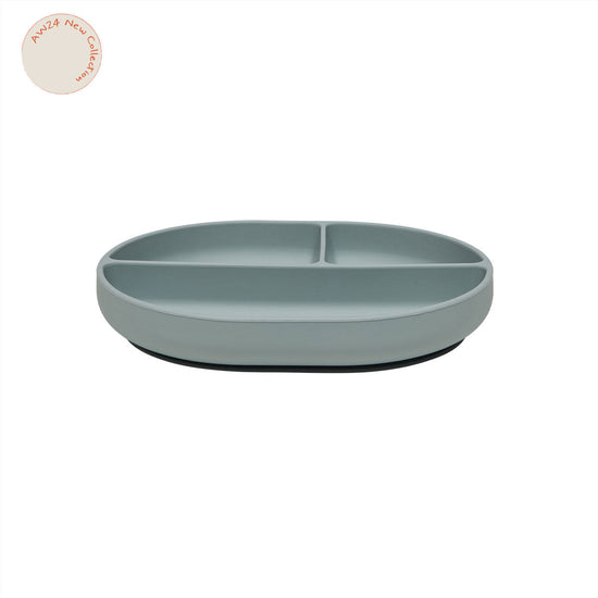 OYOY MINI Enkei Suction Plate Dining Ware 608 Dusty Blue