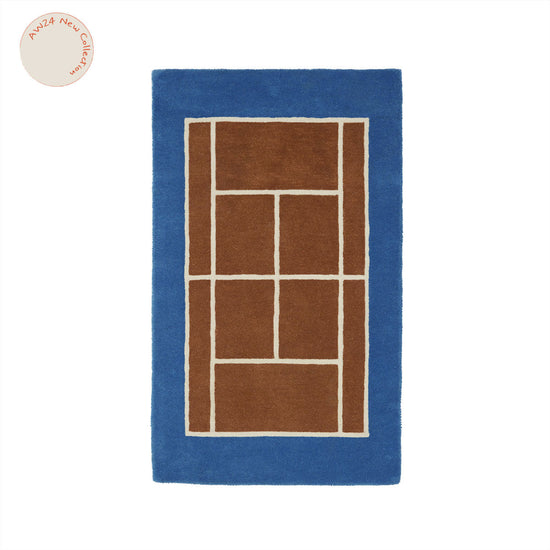 OYOY MINI Tennis Rug Rug 307 Caramel / Optic Blue