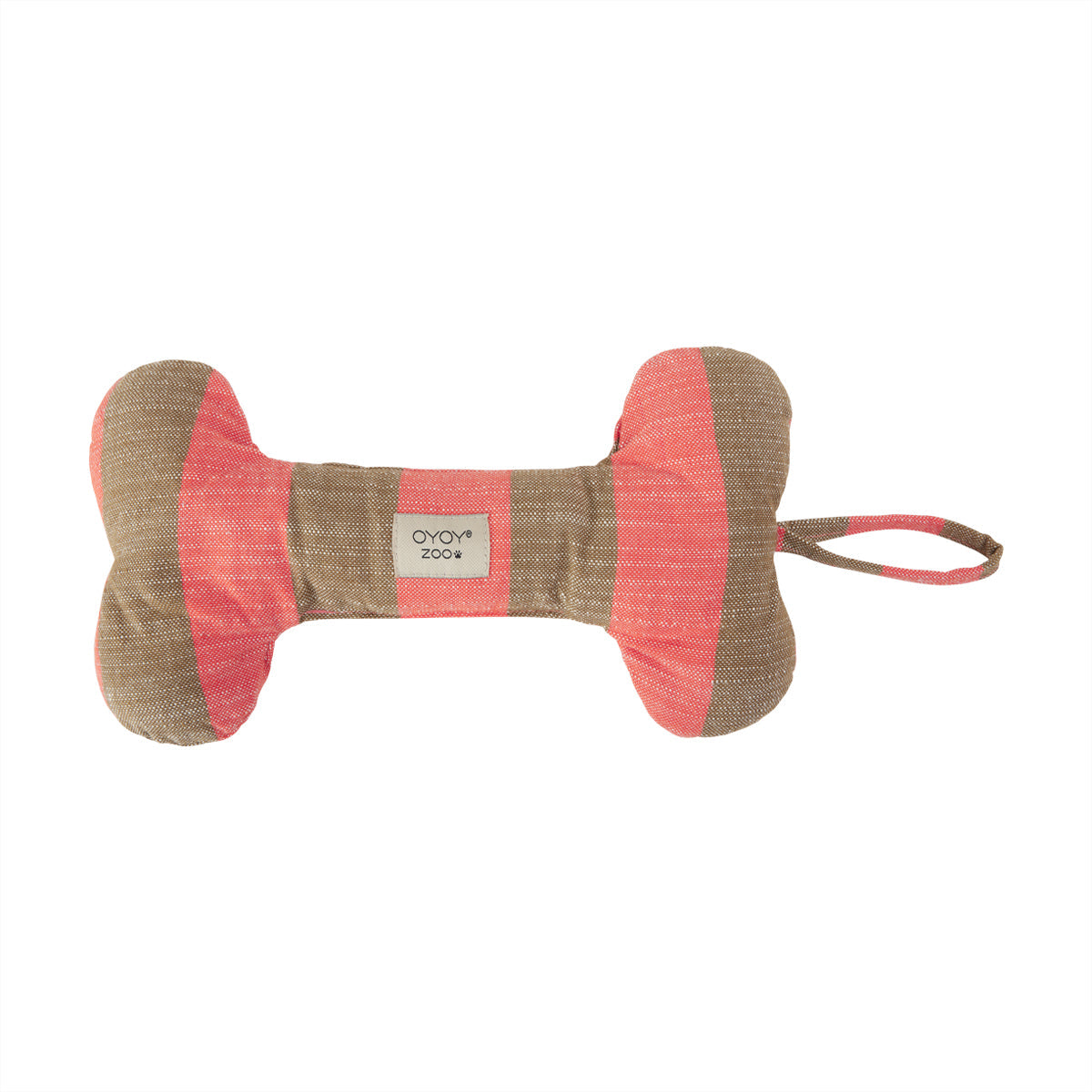 OYOY ZOO Ashi Dog Toy - Large Let's Play 405 Cherry Red / Taupe