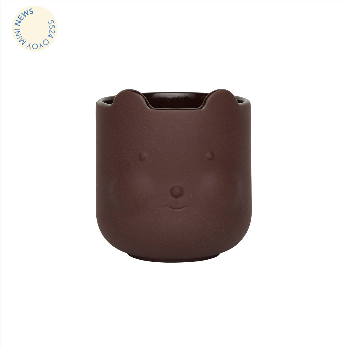 OYOY MINI Bear Pot Pot 911 Dark Terracotta