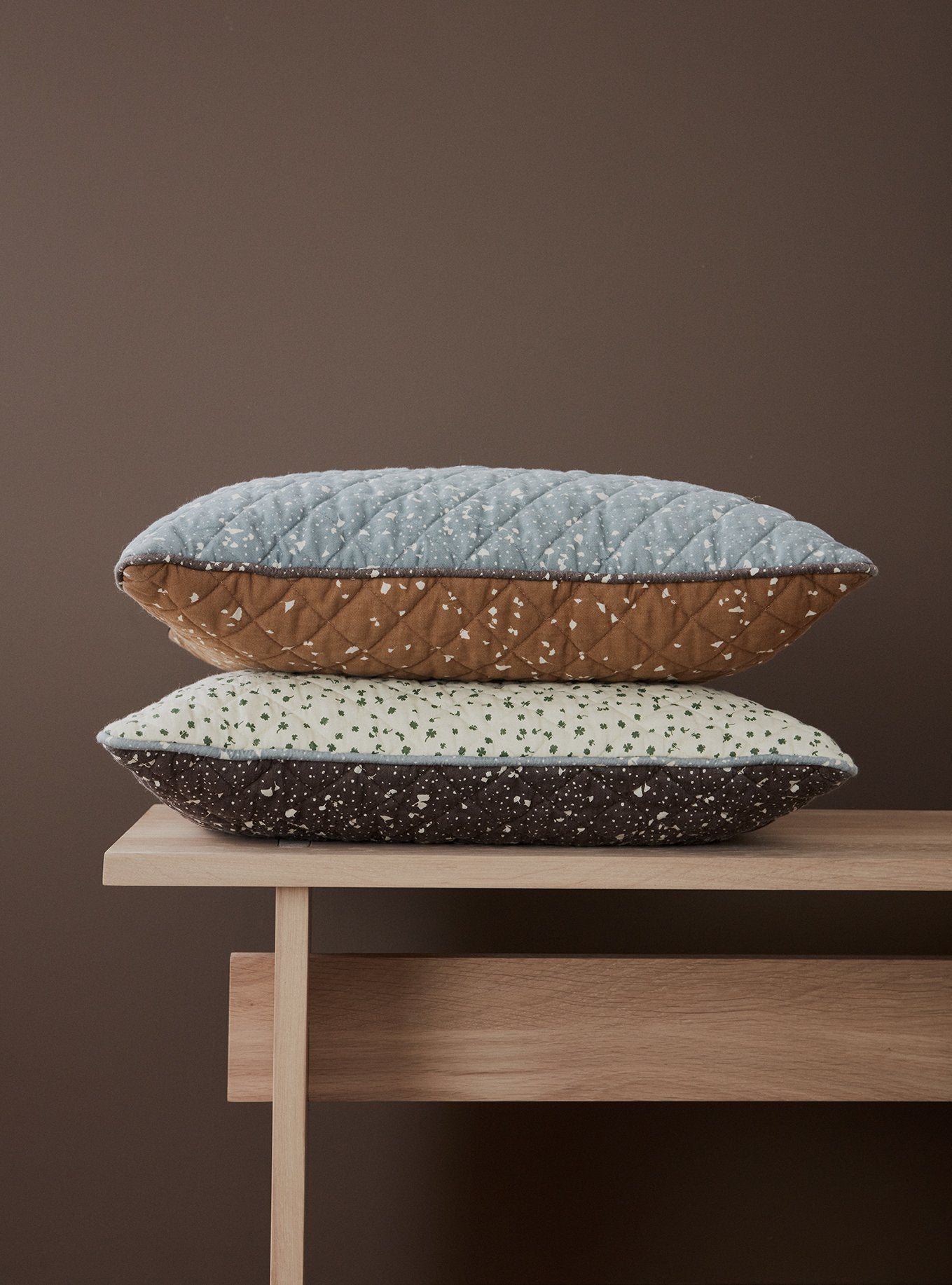 OYOY Living Design - OYOY LIVING Cushion Aya Quilted Cushion 307 Caramel / Blue