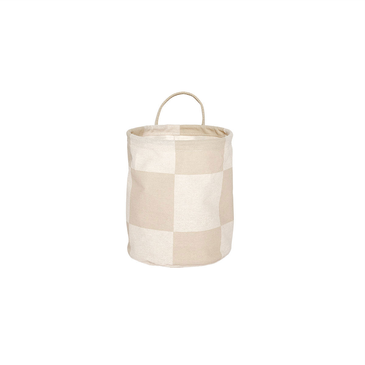 OYOY LIVING Chess Laundry/Storage Basket - Small Storage 306 Clay / Offwhite