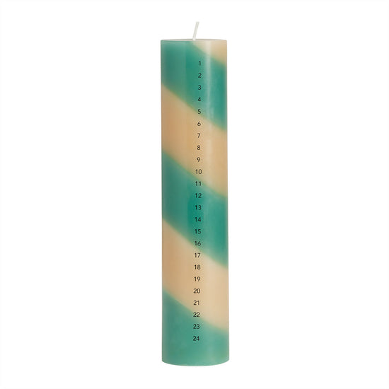 Load image into Gallery viewer, OYOY LIVING Christmas Calendar Candle Christmas 306 Clay / Pale Mint
