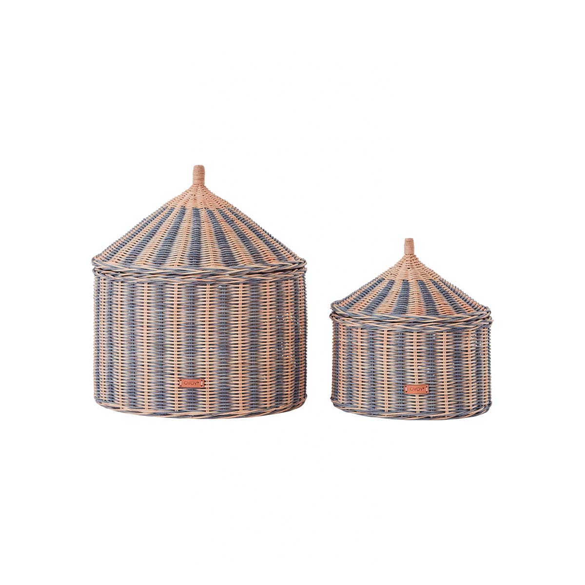 Load image into Gallery viewer, OYOY MINI Circus Basket - Set of 2 Storage 601 Blue
