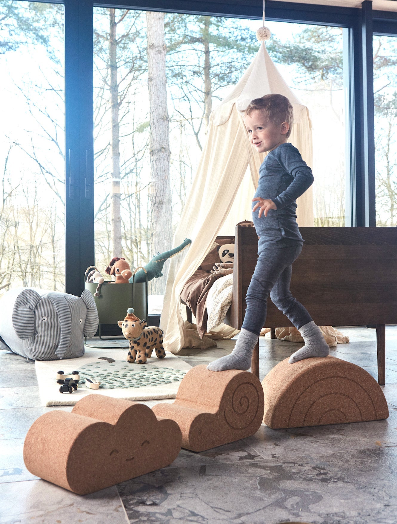 Load image into Gallery viewer, OYOY MINI Cork Chloe Cloud Mini furniture 901 Nature
