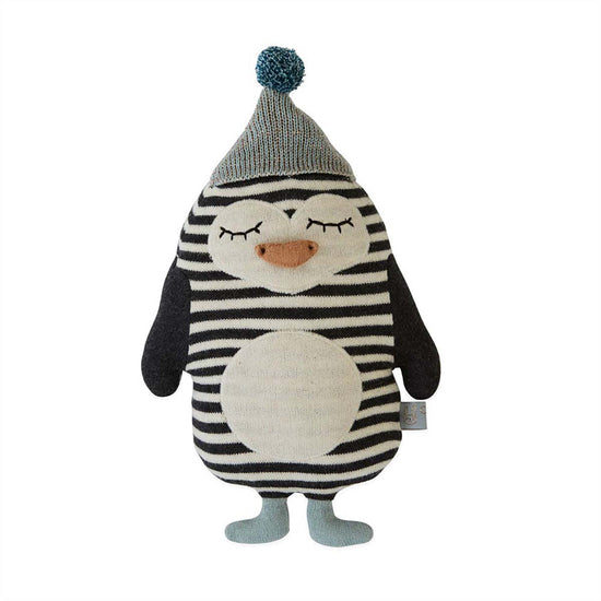 Load image into Gallery viewer, OYOY MINI Darling - Baby Bob Penguin Soft Toys 102 Offwhite / Black

