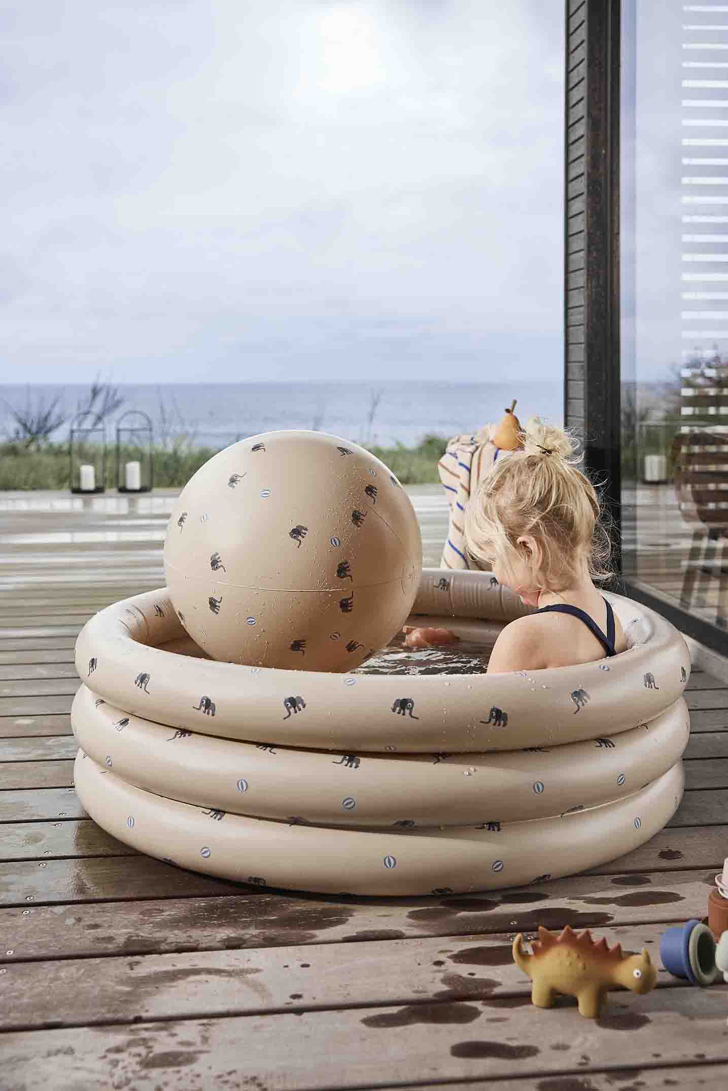 OYOY MINI Elephant Swimming Pool Large & Beach Ball Swimming 306 Clay