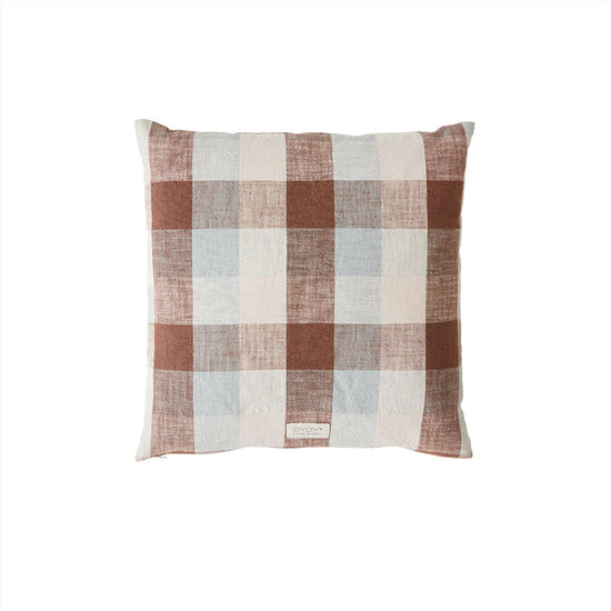Load image into Gallery viewer, OYOY LIVING Kyoto Checker Cushion Cushion 608 Dusty Blue
