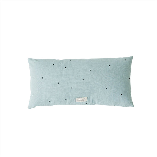 Load image into Gallery viewer, OYOY LIVING Kyoto Dot Cushion Long Cushion 608 Dusty Blue
