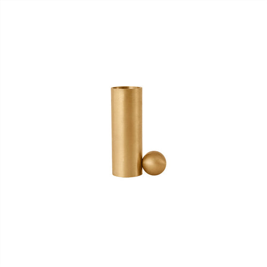 Palloa Solid Brass Candleholder - High