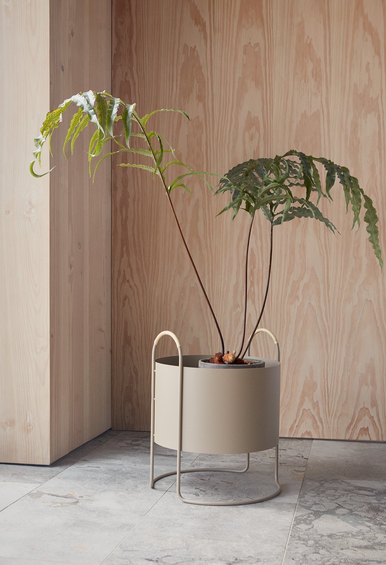 OYOY LIVING Maki Plant Box - High Flowerpot 306 Clay