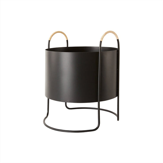 OYOY LIVING Maki Plant Box - Low Flowerpot 206 Black