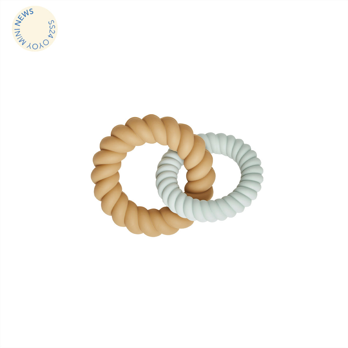 OYOY MINI Mellow Teether Teether 705 Pale Mint / Light Rubber