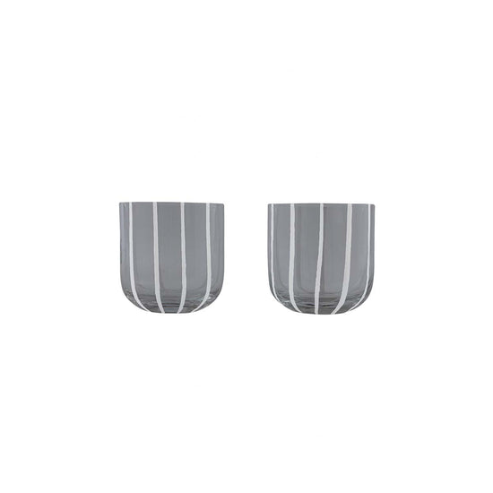 Load image into Gallery viewer, OYOY LIVING Mizu Glass - Pack of 2 Dining Ware 203 Grey
