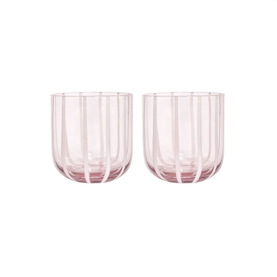 OYOY LIVING Mizu Glass - Pack of 2 Dining Ware 402 Rose
