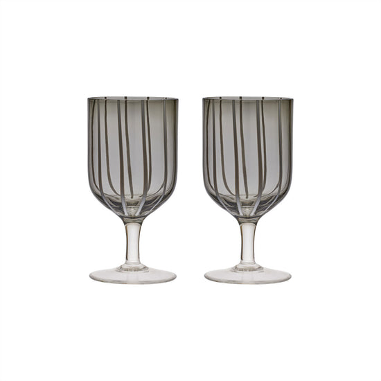 OYOY LIVING Mizu Wine Glass - Pack of 2 Dining Ware 203 Grey