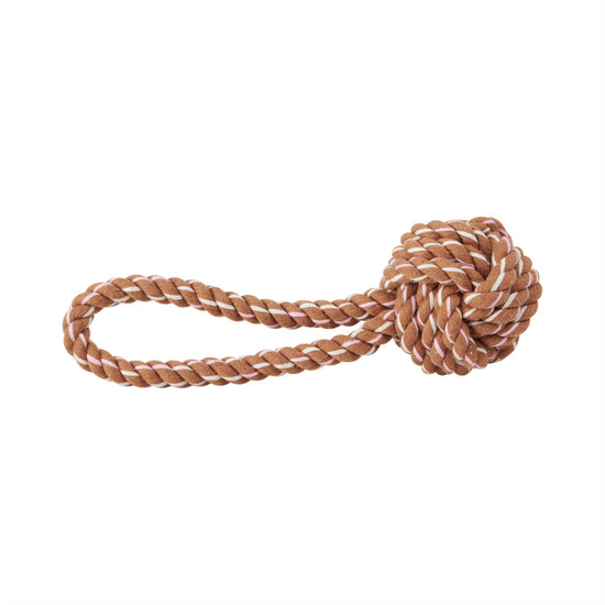 OYOY ZOO Otto Rope Dog Toy Let's Play 307 Caramel