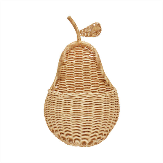 Load image into Gallery viewer, OYOY MINI Pear Wall Basket Storage 901 Nature
