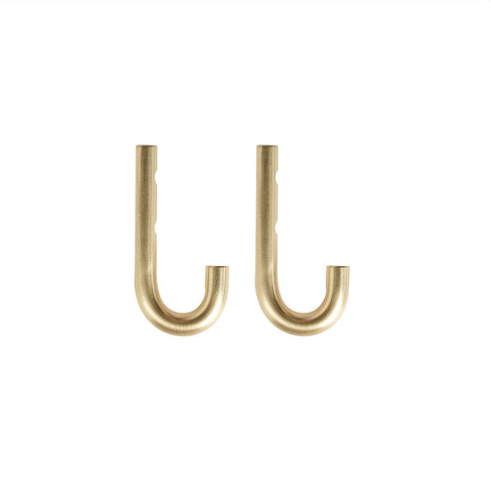 Load image into Gallery viewer, OYOY LIVING Pieni Hook - Pack of 2 Hook 904 Brass
