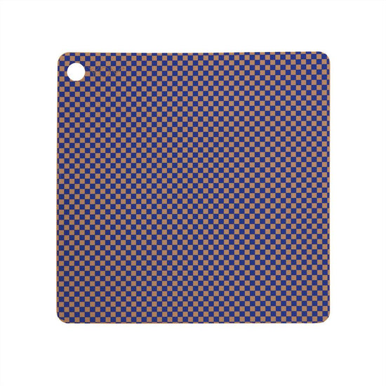 OYOY Living Design - OYOY LIVING Placemat Checker - Pack of 2 Placemat 609 Optic Blue