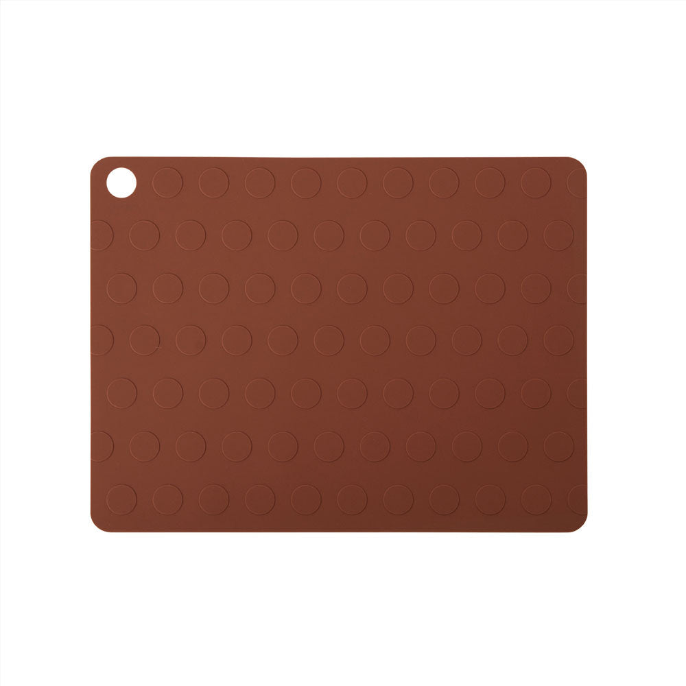 OYOY LIVING Placemat Dotto - 2 Pcs/Pack Placemat 305 Nutmeg