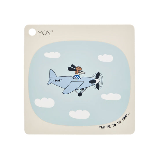Load image into Gallery viewer, OYOY MINI Placemat Take Me To The Moon Placemat 103 Beige
