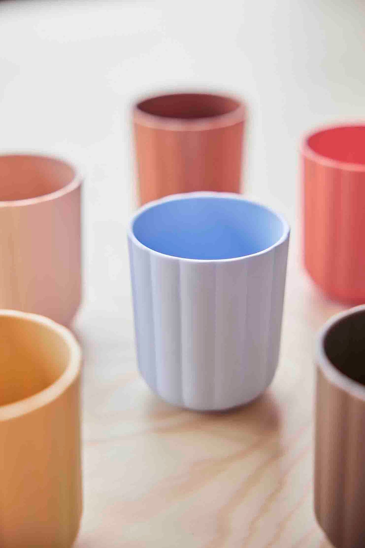 OYOY MINI Pullo Cup - Pack of 2 Dining Ware 307 Caramel / Ice Blue