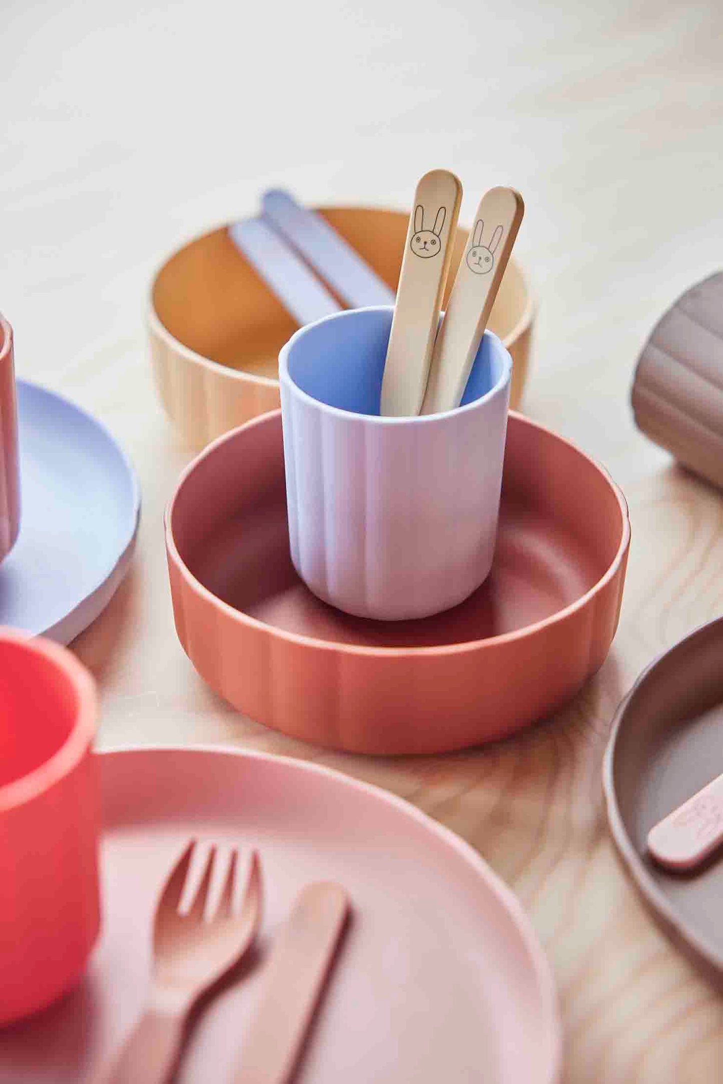 OYOY MINI Pullo Cup - Pack of 2 Dining Ware 402 Rose / Apricot
