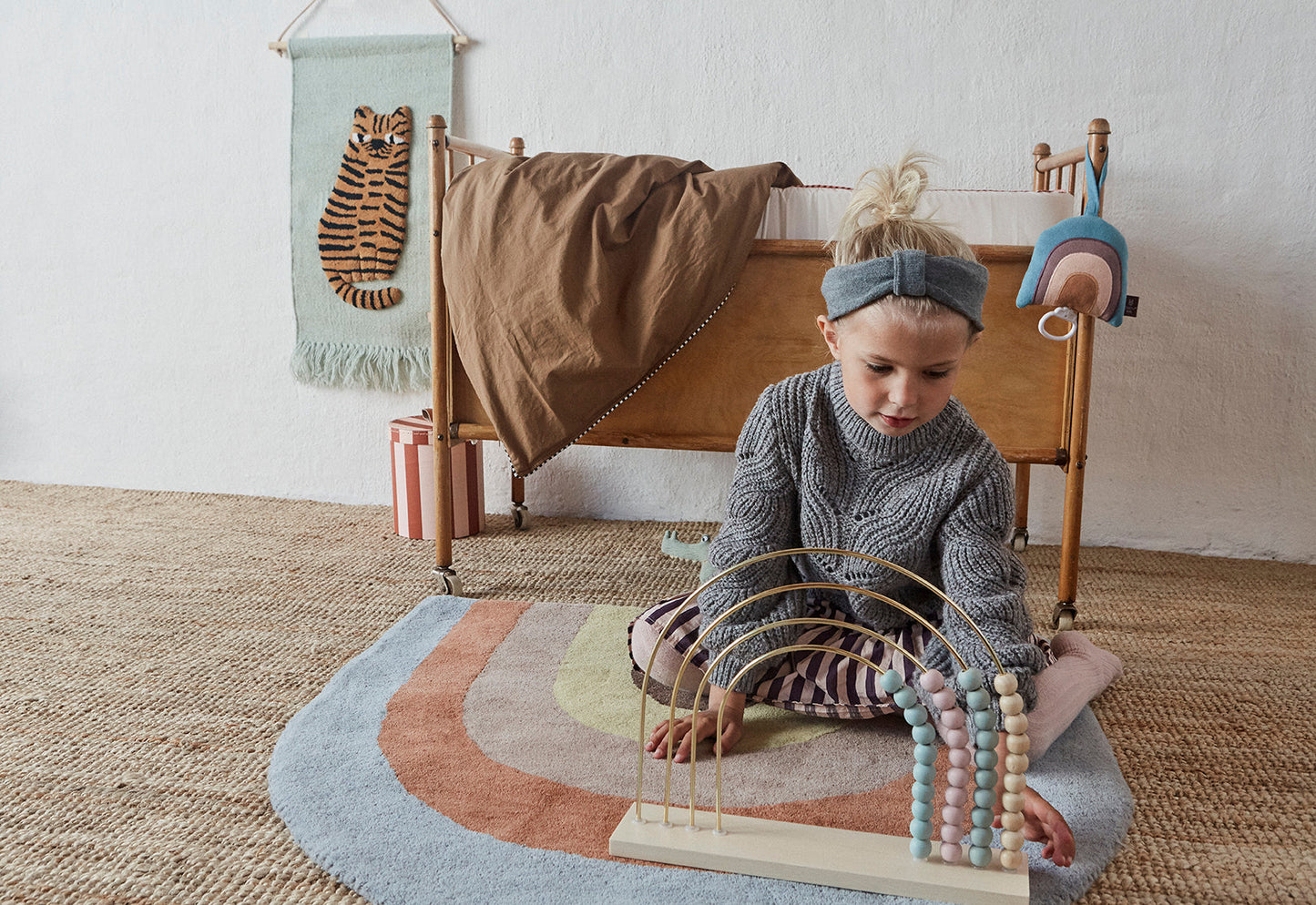 OYOY MINI Rainbow Rug Rug 908 Multi