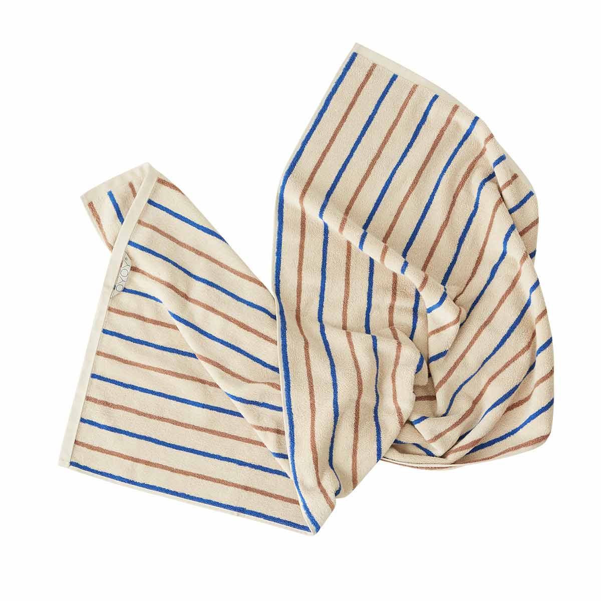 OYOY LIVING Raita Towel - 50x100 cm Towel 307 Caramel / Optic Blue
