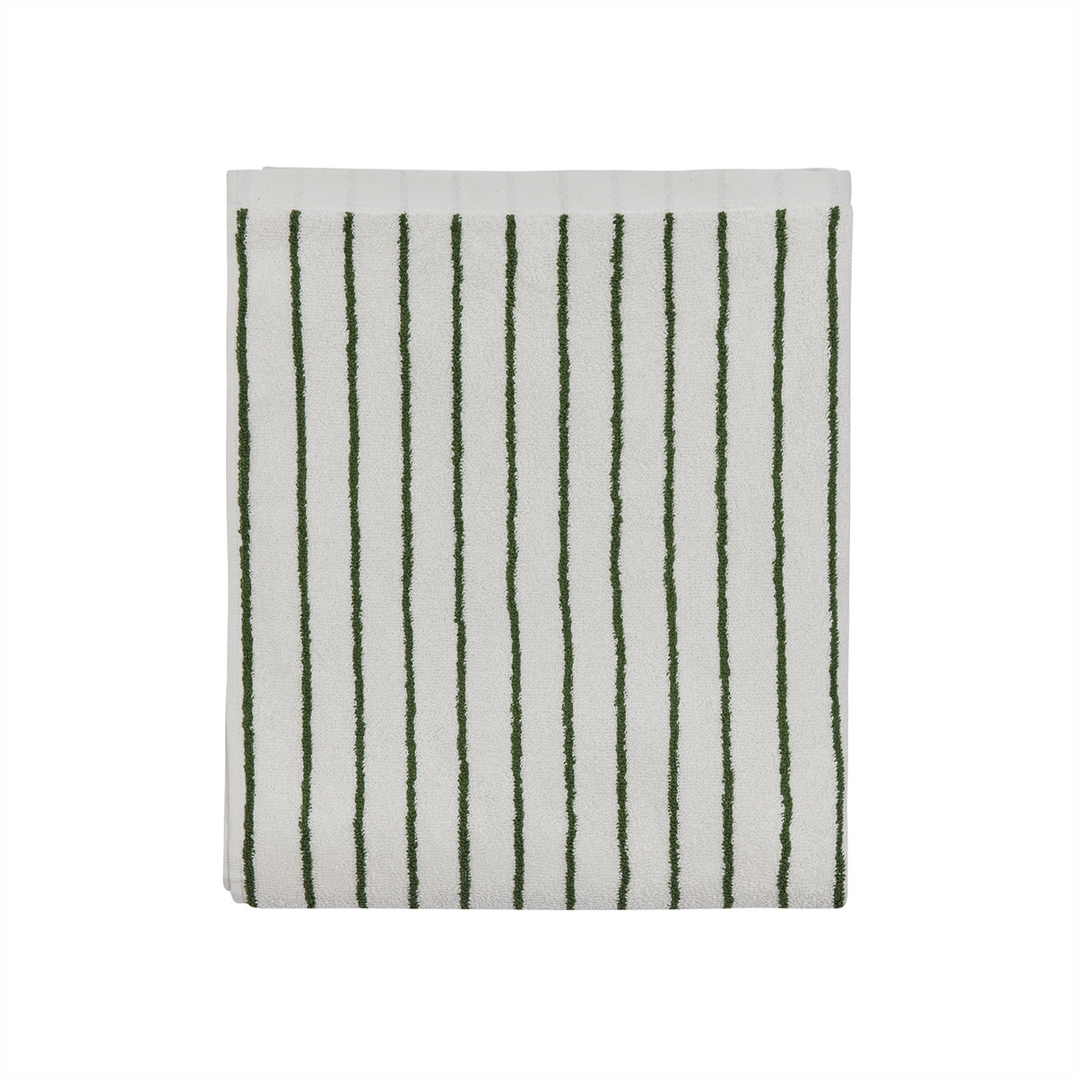 OYOY LIVING Raita Towel - 70x140 cm Towel 701 Green / Offwhite