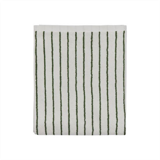 Load image into Gallery viewer, OYOY LIVING Raita Towel - 70x140 cm Towel 701 Green / Offwhite
