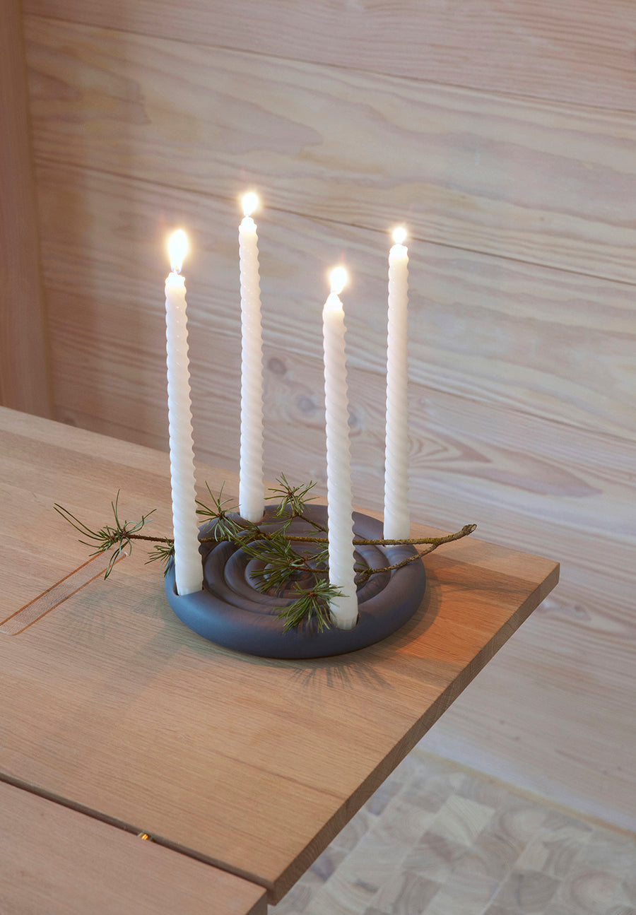 OYOY LIVING Savi Advent Candleholder Candleholder 607 Midnight Blue