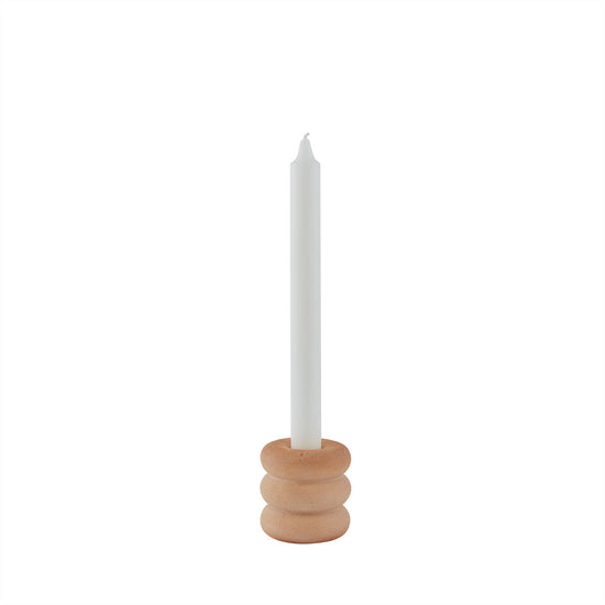 OYOY LIVING Savi Ceramic Candleholder - High Candleholder 103 Beige