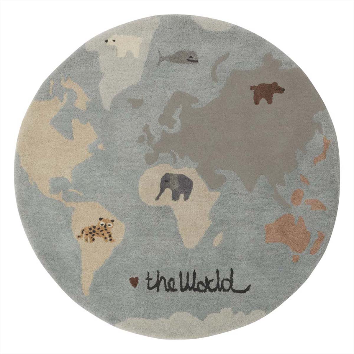 Load image into Gallery viewer, OYOY MINI The World Tufted Rug Rug 908 Multi

