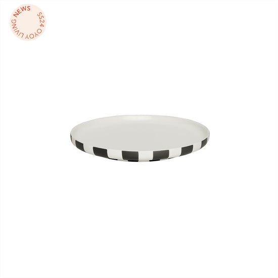 OYOY LIVING Toppu Lunch Plate Dining Ware 101 White / Black