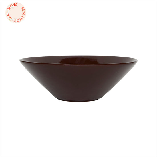 OYOY LIVING Yuka Bowl - Large Dining Ware 911 Dark Terracotta