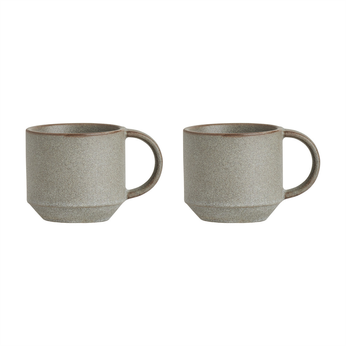 Load image into Gallery viewer, OYOY LIVING Yuka Cup - Pack of 2 Dining Ware 205 Stone
