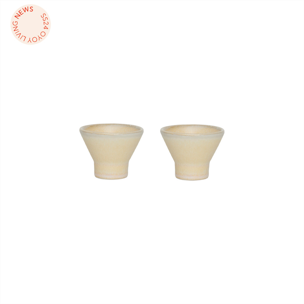 OYOY LIVING Yuka Egg Bowl - Pack of 2 Dining Ware 806 Butter
