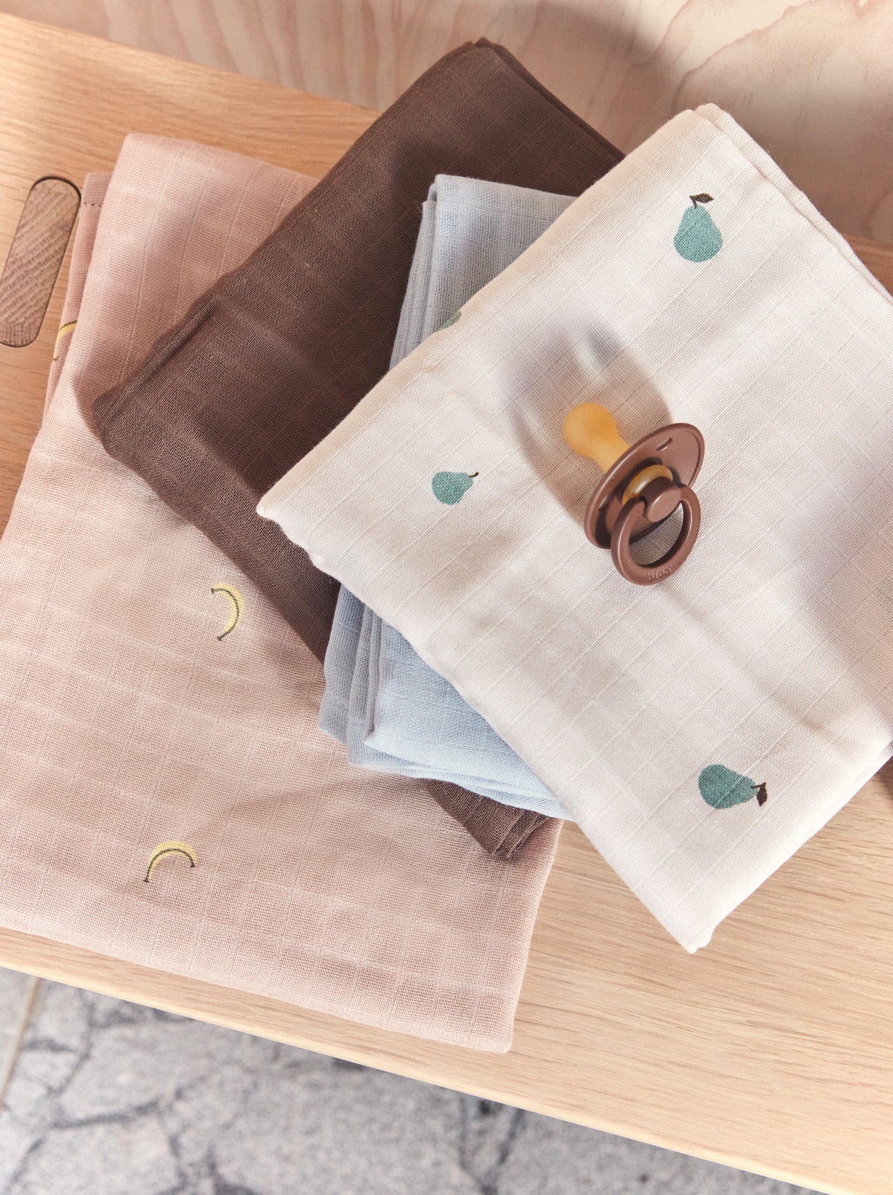 OYOY MINI Yummy Muslin - Pack of 2 Muslin 402 Rose / Fudge